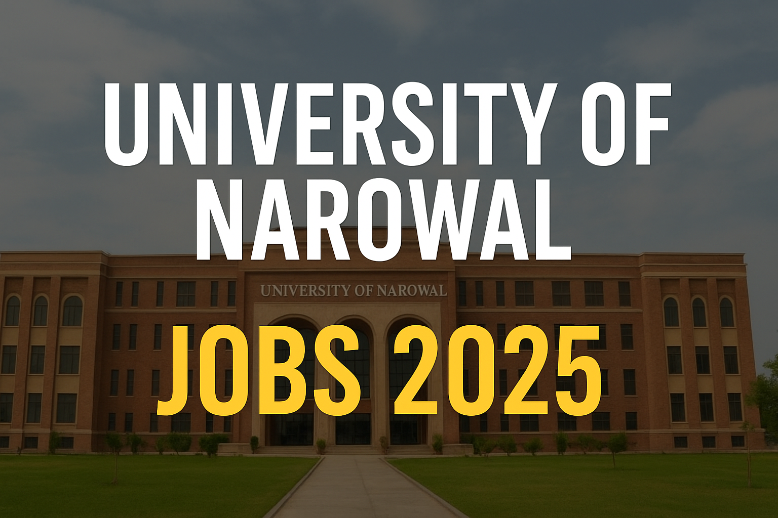University of Narowal Jobs 2025