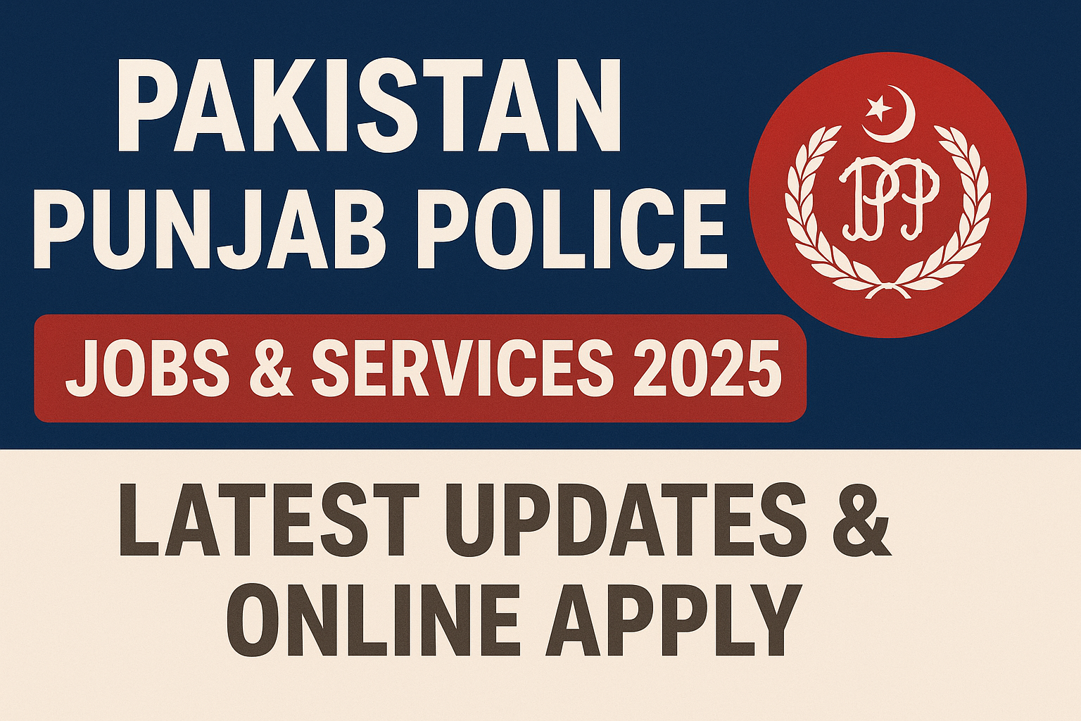 Punjab Police Jobs & Services 2025 – Latest Updates & Online Apply